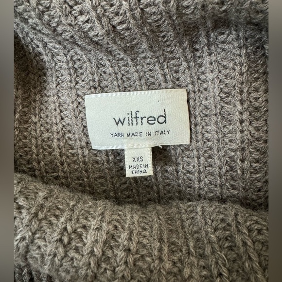 ARITZIA WILFRED 100% wool (Italian yarn) sleeveless turtleneck sweater vest XXS - Picture 5 of 8